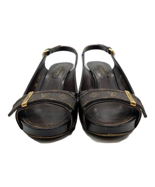 LOUIS VUITTON（ルイ ヴィトン）LOUIS VUITTON (ルイ ヴィトン) モノグラム サンダル ブラウン サイズ:35の古着・服飾アイテム