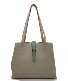 FURLA（フルラ）の古着「SOFIA L TOTE」｜グリーン×ベージュ