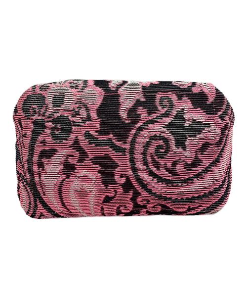 A.D.M.J.（エーディーエムジェイ）A.D.M.J. (エーディーエムジェイ) ファブリックトートバッグ ピンク×ブラウン×グレーの古着・服飾アイテム