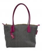 ROBERTA PIERIロベルタピエリ）の古着「タタミ トートバッグ」｜ブラック×ホワイト×パープル