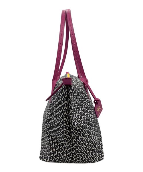 ROBERTA PIERI（ロベルタピエリ）ROBERTA PIERI (ロベルタピエリ) タタミ トートバッグ ブラック×ホワイト×パープルの古着・服飾アイテム