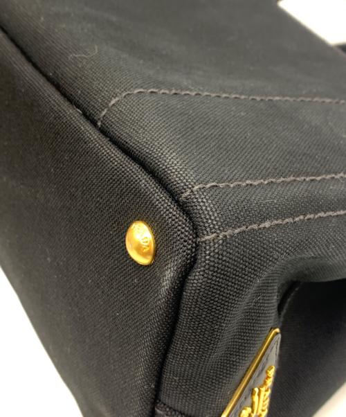 PRADA（プラダ）PRADA (プラダ) カナパS ブラック×ピンクの古着・服飾アイテム