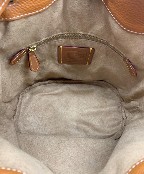 COACH（コーチ）COACH (コーチ) ホース アンド キャリッジ プリント 2WAYバッグ アイボリー×ブラウンの古着・服飾アイテム