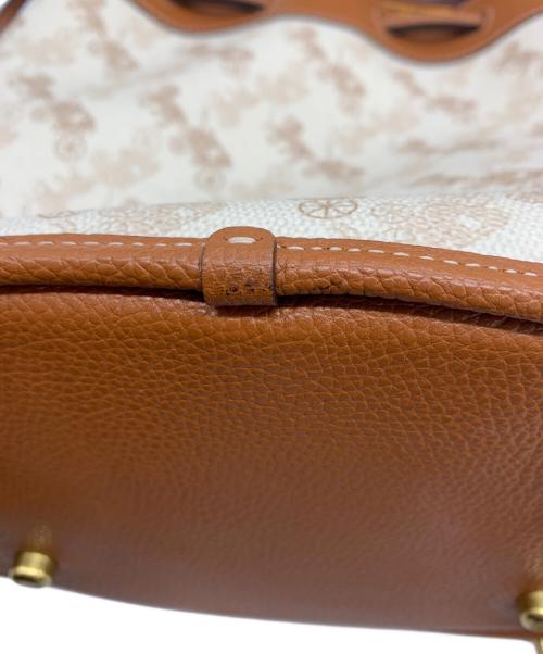 COACH（コーチ）COACH (コーチ) ホース アンド キャリッジ プリント 2WAYバッグ アイボリー×ブラウンの古着・服飾アイテム
