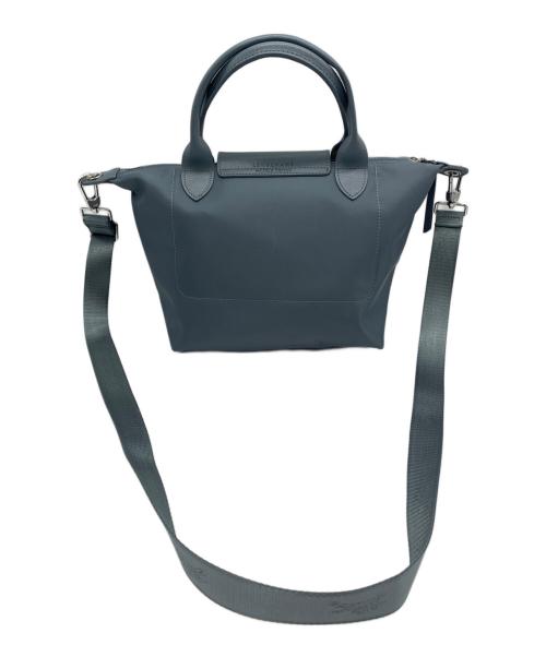 LONGCHAMP（ロンシャン）LONGCHAMP (ロンシャン) プリアージュ ネオ ハンドバッグ  スカイブルーの古着・服飾アイテム