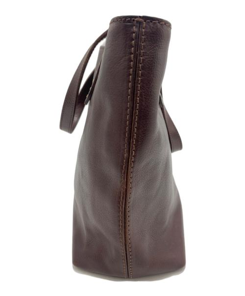 genten（ゲンテン）genten (ゲンテン) トスカ トートバッグ ダークブラウンの古着・服飾アイテム
