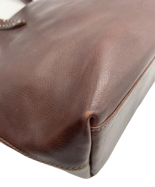 genten（ゲンテン）genten (ゲンテン) トスカ トートバッグ ダークブラウンの古着・服飾アイテム