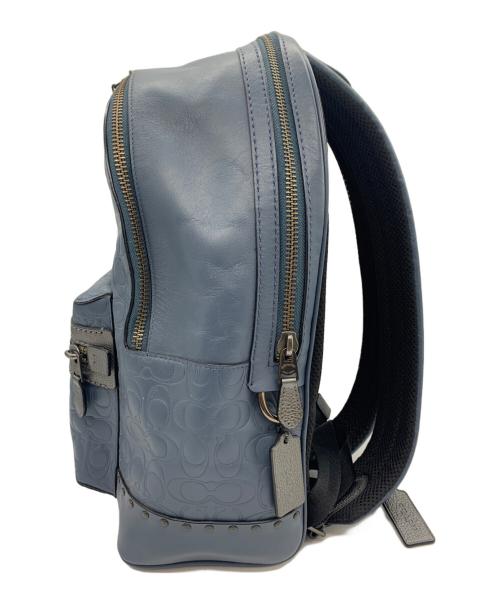 COACH（コーチ）COACH (コーチ) シグネチャーバックパック ブルーの古着・服飾アイテム