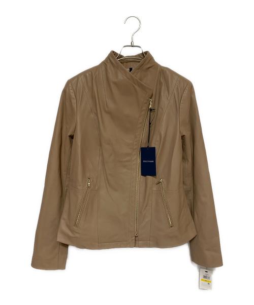 COLE HAAN（コールハーン）COLE HAAN (コールハーン) レザージャケット ブラウン サイズ:M/M 未使用品の古着・服飾アイテム