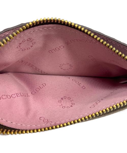 COCOCELUX GOLD（ココセリュックスゴールド）COCOCELUX GOLD (ココセリュックスゴールド) ヘラクレスGOLDシュリンク 長財布+フラグメントケース付 ベージュ×ブラウン バイカラーの古着・服飾アイテム