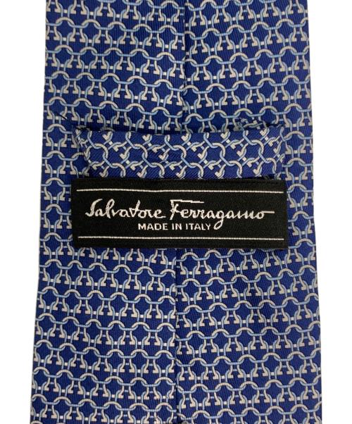 Salvatore Ferragamo（サルヴァトーレ フェラガモ）Salvatore Ferragamo (サルヴァトーレ フェラガモ) シルクネクタイ ブルー サイズ:記載なしの古着・服飾アイテム