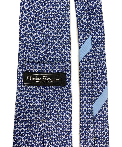 Salvatore Ferragamo（サルヴァトーレ フェラガモ）Salvatore Ferragamo (サルヴァトーレ フェラガモ) シルクネクタイ ブルー サイズ:記載なしの古着・服飾アイテム