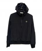STONE ISLANDストーンアイランド）の古着「ソフトシェル ジップアップ フーディ」｜ブラック