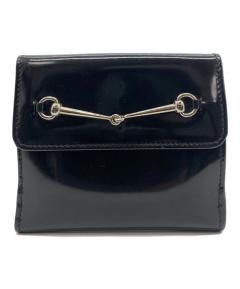 中古・古着通販】GUCCI (グッチ) 3つ折りリボン財布 ブラウン