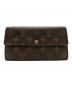 LOUIS VUITTON（ルイ ヴィトン）の古着「長財布」｜ブラウン
