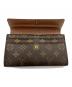 中古・古着 LOUIS VUITTON (ルイ ヴィトン) 長財布 ブラウン：12000円