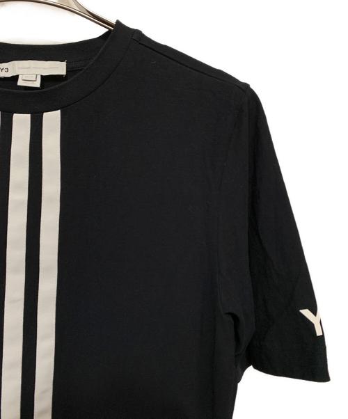 Y-3（ワイスリー）Y-3 (ワイスリー) M CH1 SS TEE - CF STRIPES ブラック×ホワイト サイズ:XSの古着・服飾アイテム