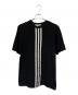 Y-3（ワイスリー）の古着「M CH1 SS TEE - CF STRIPES」｜ブラック×ホワイト