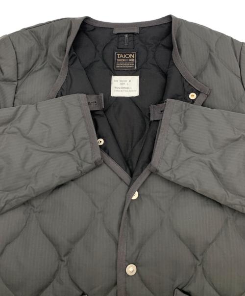 TAION（タイオン）TAION (タイオン) キルティングジャケット グレー サイズ:ｌの古着・服飾アイテム