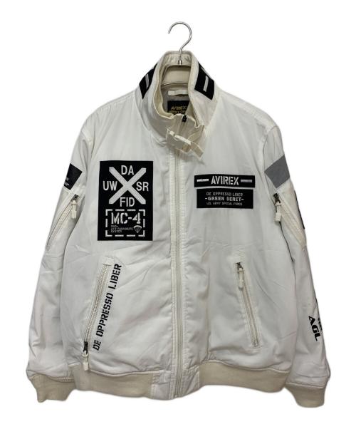 AVIREX（アヴィレックス）AVIREX (アヴィレックス) MA-1ジャケット ホワイト サイズ:2XLの古着・服飾アイテム