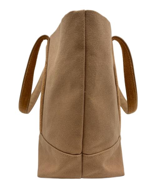 LOVERARY by FEILER（ラブラリー バイ フェイラー）Loverary by Feiler (ラブラリー バイ フェイラー) クマワッペン トートバッグ ベージュ×ブラウンの古着・服飾アイテム