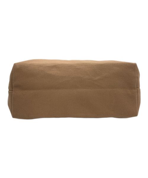 LOVERARY by FEILER（ラブラリー バイ フェイラー）Loverary by Feiler (ラブラリー バイ フェイラー) クマワッペン トートバッグ ベージュ×ブラウンの古着・服飾アイテム