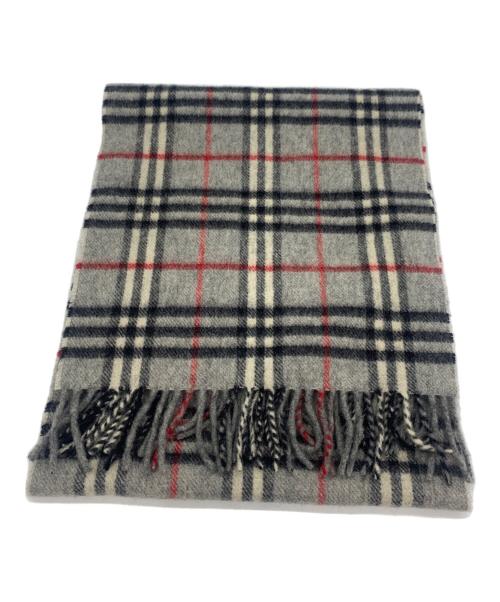 Burberry's（バーバリー）Burberry's (バーバリー) WOOL マフラー グレーの古着・服飾アイテム