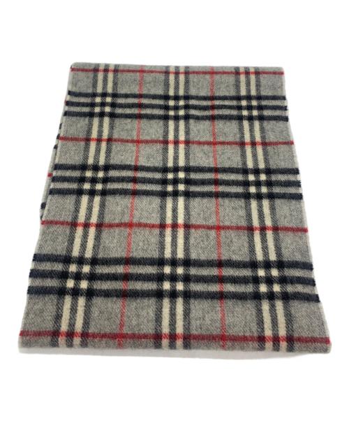 Burberry's（バーバリー）Burberry's (バーバリー) WOOL マフラー グレーの古着・服飾アイテム