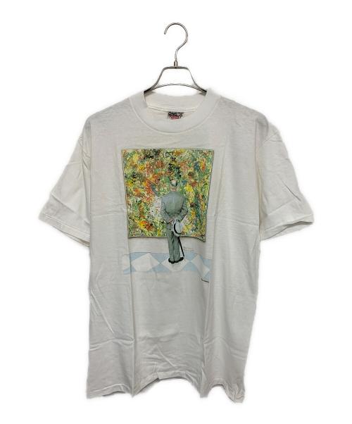 ONEITA（オニータ）ONEITA (オニータ) ノーマンロックウェル 半袖カットソー ホワイト サイズ:Lの古着・服飾アイテム