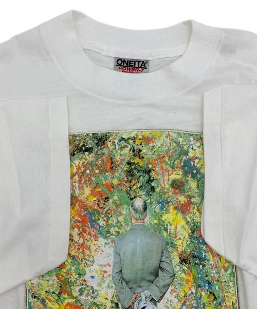 ONEITA（オニータ）ONEITA (オニータ) ノーマンロックウェル 半袖カットソー ホワイト サイズ:Lの古着・服飾アイテム