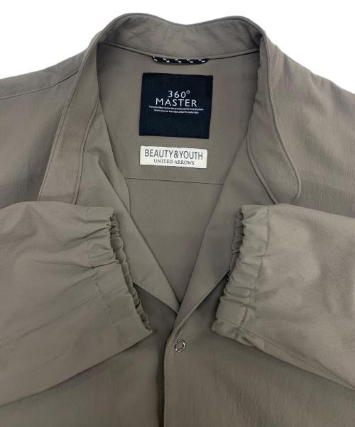 BEAUTY&YOUTH UNITED ARROWS（ビューティーアンドユースユナイテッドアローズ）BEAUTY&YOUTH UNITED ARROWS (ビューティーアンドユースユナイテッドアローズ) 360° MASTER スタンドカラーコーチジャケット ブラウン サイズ:Mの古着・服飾アイテム