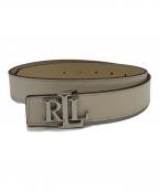 LAUREN RALPH LAURENローレンラルフローレン）の古着「ロゴベルト」｜ホワイト