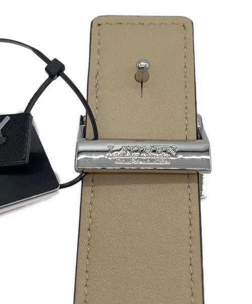 LAUREN RALPH LAUREN（ローレンラルフローレン）LAUREN RALPH LAUREN (ローレンラルフローレン) ロゴベルト ホワイト 未使用品の古着・服飾アイテム