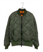 ALPHA×MONKEY TIMEアルファ×モンキータイム）の古着「MA-1ジャケット」｜グリーン