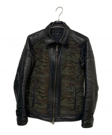 中古・古着通販】TETE HOMME (テット オム) レザージャケット ブラック