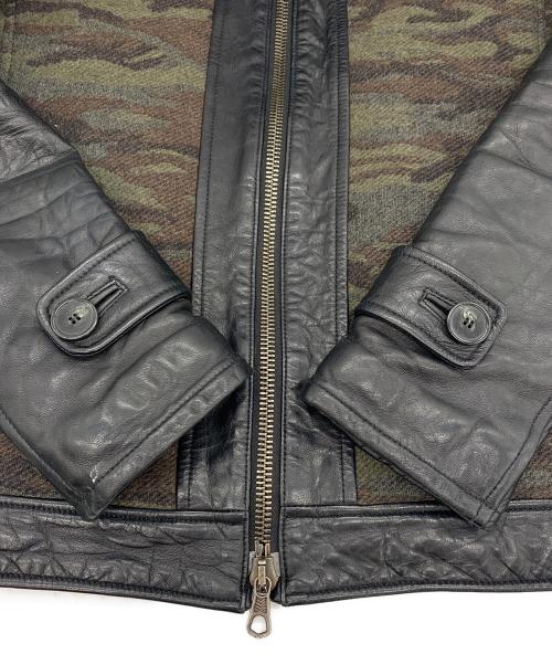 TETE HOMME（テット オム）TETE HOMME (テット オム) レザージャケット ブラック サイズ:5の古着・服飾アイテム