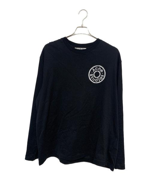 Acne studios（アクネ ストゥディオズ）ACNE STUDIOS (アクネ ストゥディオズ) ロングスリーブロゴTシャツ ブラック サイズ:Sの古着・服飾アイテム