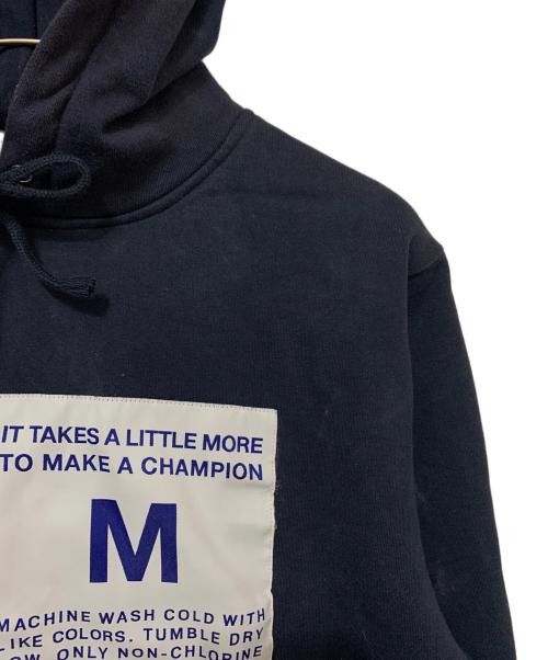 SUPREME（シュプリーム）Supreme (シュプリーム) Champion (チャンピオン) Label Hooded Sweatshirt ネイビー サイズ:Mの古着・服飾アイテム