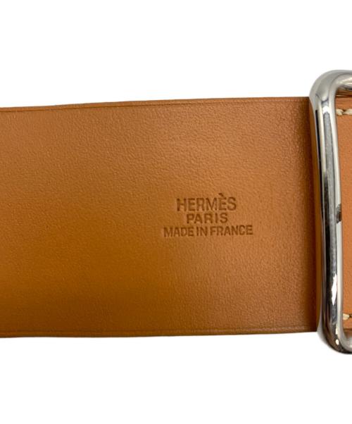 HERMES（エルメス）HERMES (エルメス) レザーブレストレット ブラウンの古着・服飾アイテム