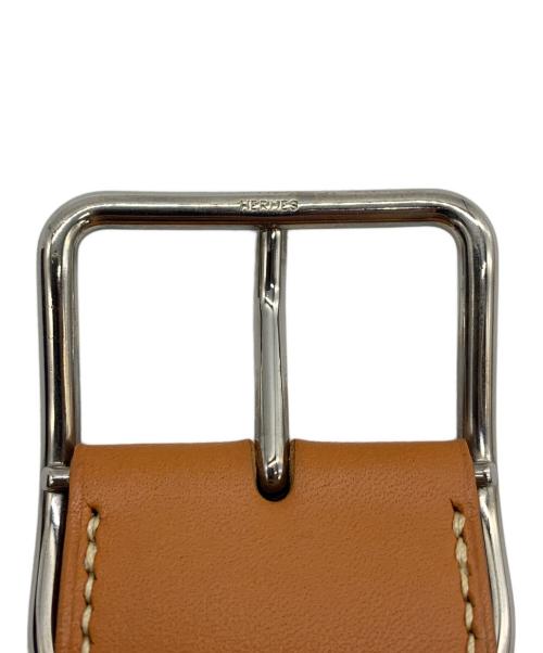 HERMES（エルメス）HERMES (エルメス) レザーブレストレット ブラウンの古着・服飾アイテム
