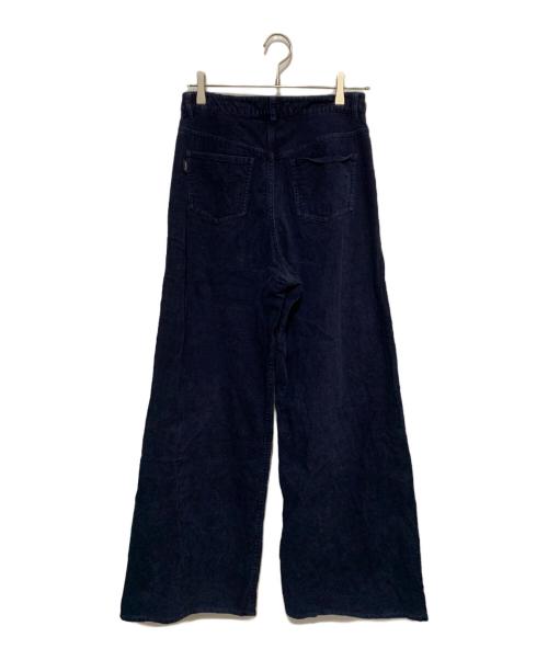 stussy（ステューシー）stussy (ステューシー) コーデュロイワイドパンツ ネイビー サイズ:Mの古着・服飾アイテム