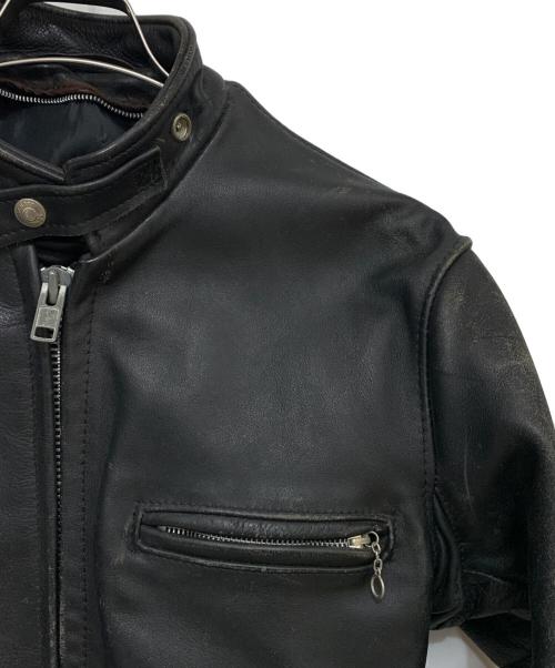 Schott（ショット）Schott (ショット) シングルライダースジャケット ブラック サイズ:36の古着・服飾アイテム