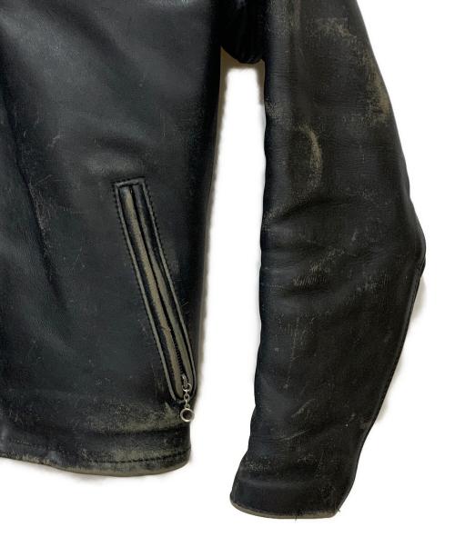 Schott（ショット）Schott (ショット) シングルライダースジャケット ブラック サイズ:36の古着・服飾アイテム