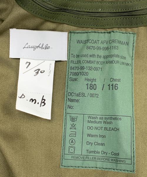 Laugh&Be（ラフアンドビー）Laugh&Be (ラフアンドビー) イギリス軍 AFVコンバットボディーアーマーベスト カーキ サイズ:180 / 116の古着・服飾アイテム