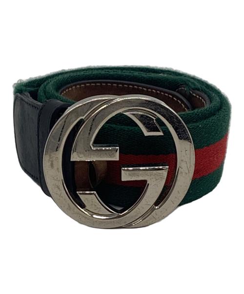 GUCCI（グッチ）GUCCI (グッチ) シェリーラインインターロッキングGバックルベルトの古着・服飾アイテム