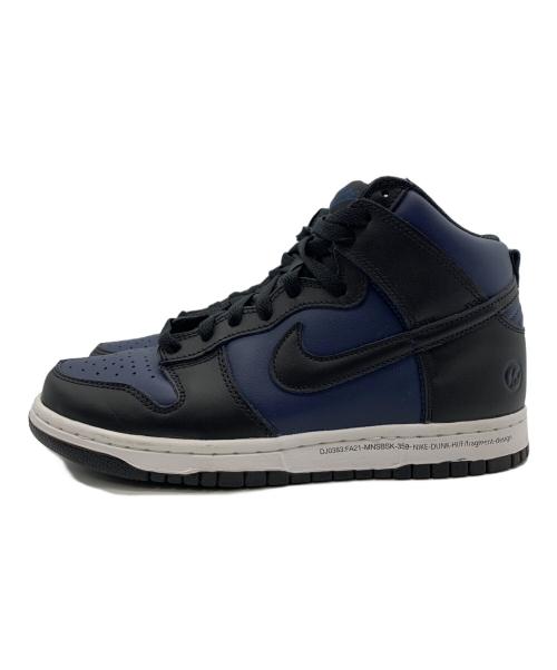 NIKE（ナイキ）NIKE (ナイキ) DUNK HI FRAGMENT DESIGN ブルー×ブラック サイズ:25の古着・服飾アイテム