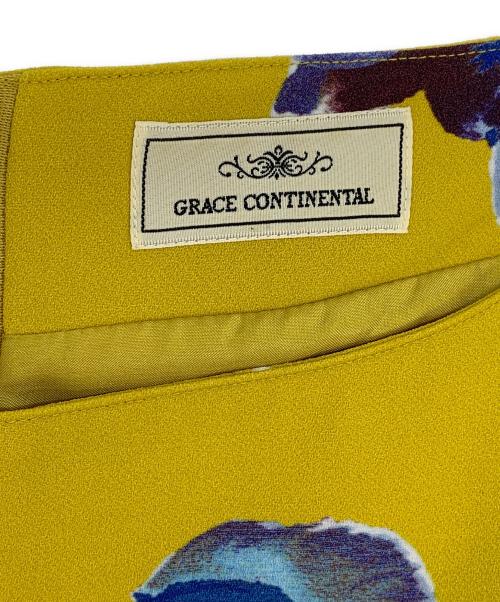 GRACE CONTINENTAL（（グレースコンチネンタル）GRACE CONTINENTAL (（グレースコンチネンタル) 半袖ワンピース イエロー サイズ:36の古着・服飾アイテム