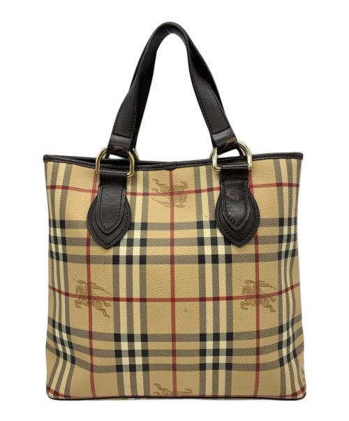 BURBERRY（バーバリー）BURBERRY (バーバリー) シャドーホースノバチェックハンドバッグ ノバチェックの古着・服飾アイテム