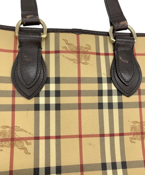 BURBERRY（バーバリー）BURBERRY (バーバリー) シャドーホースノバチェックハンドバッグ ノバチェックの古着・服飾アイテム