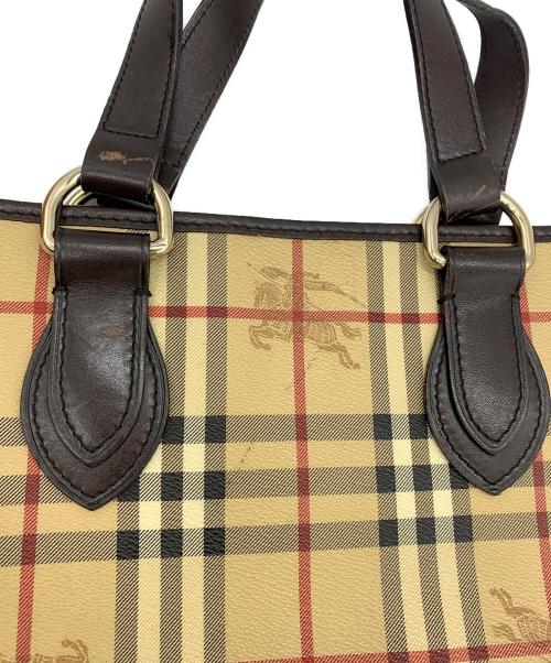 BURBERRY（バーバリー）BURBERRY (バーバリー) シャドーホースノバチェックハンドバッグ ノバチェックの古着・服飾アイテム